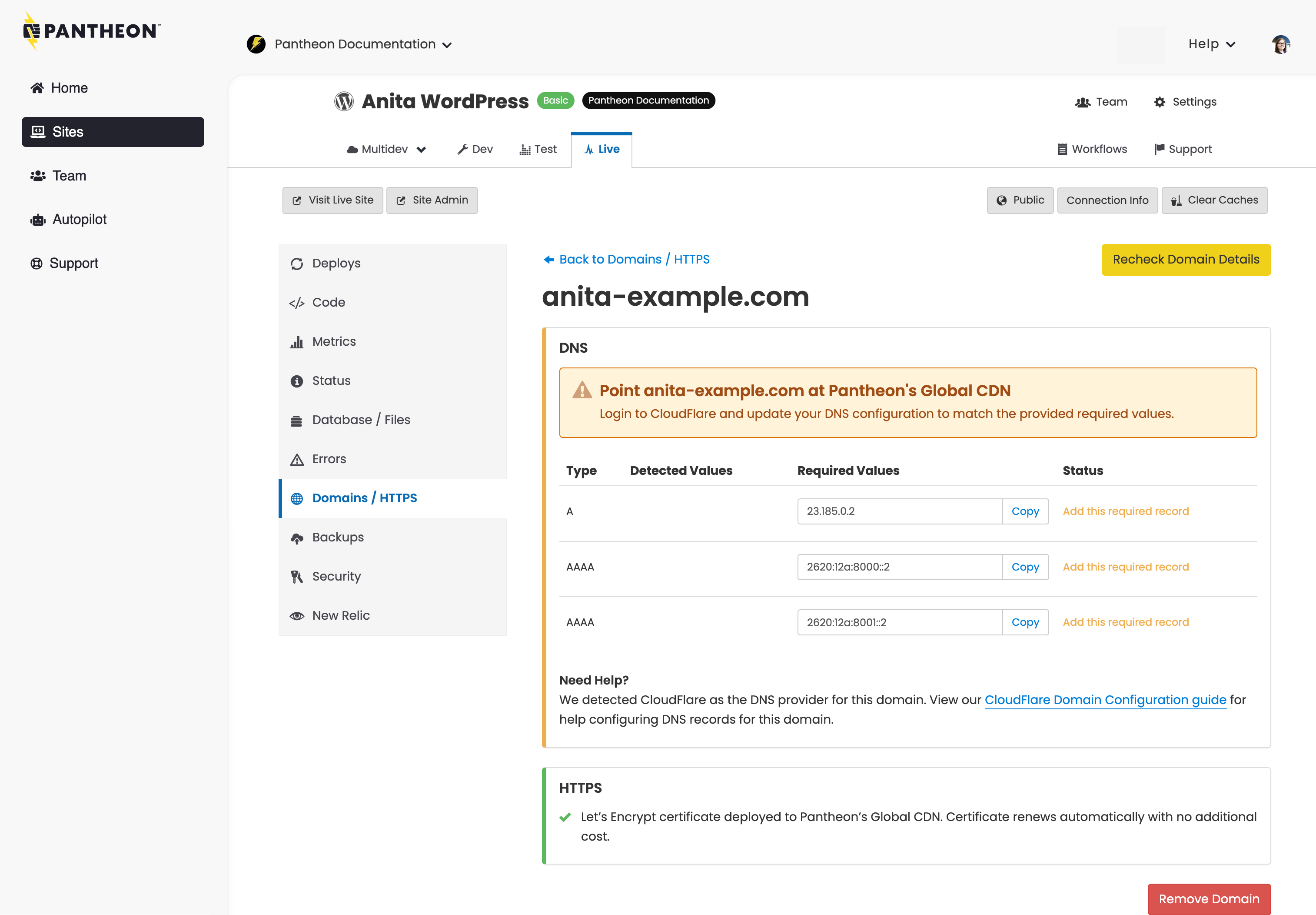 DNS Recommendations