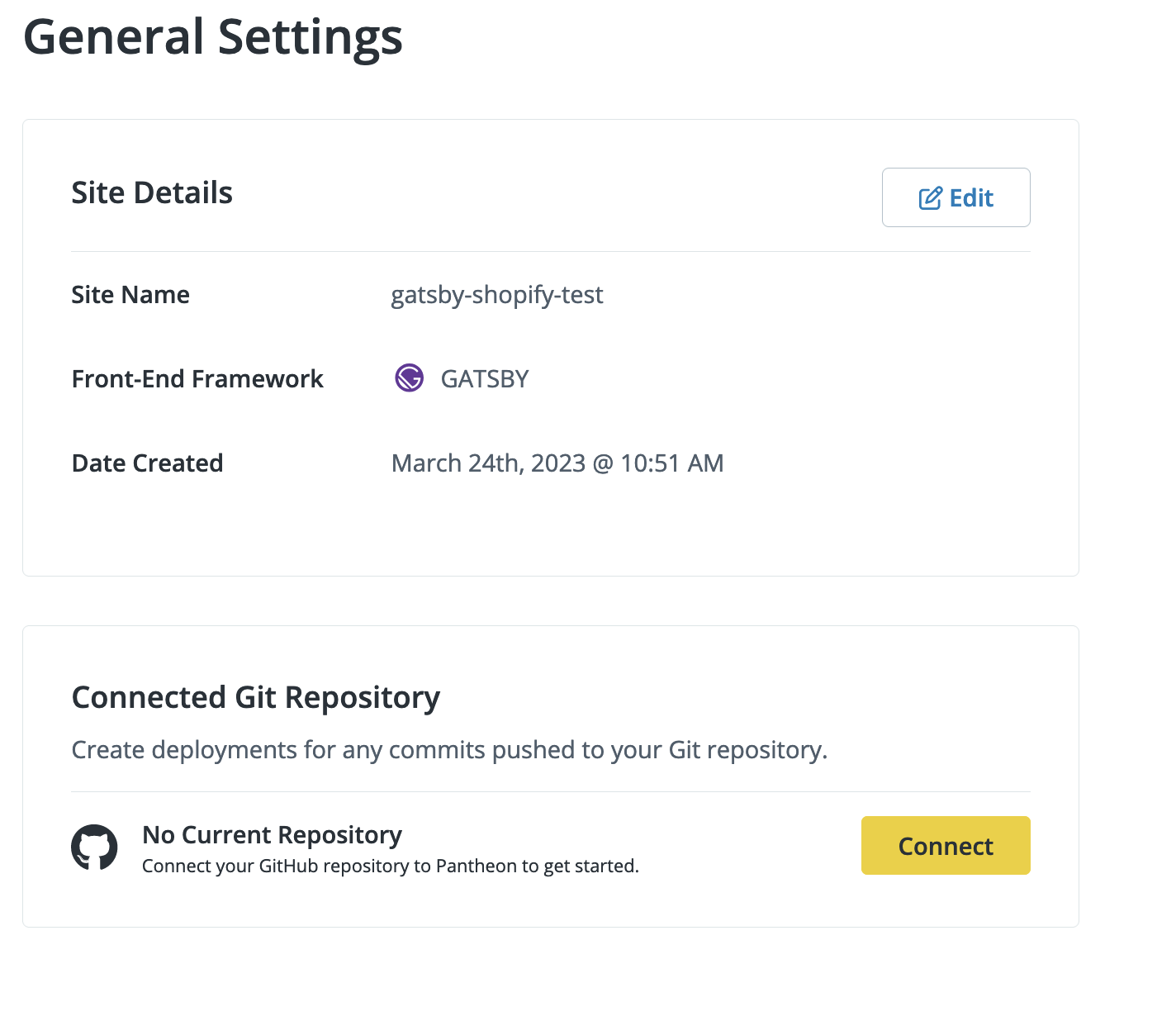 General Settings