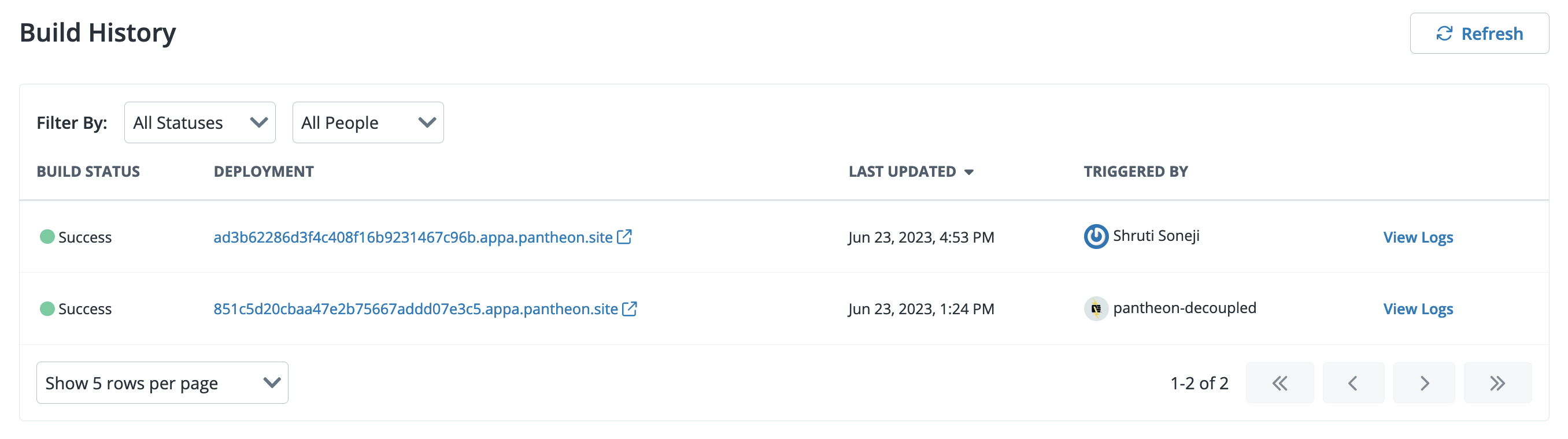build deployment