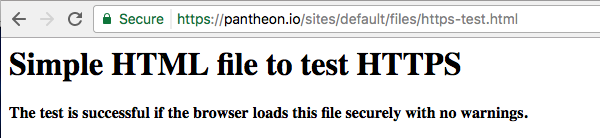 Example HTTPS Test