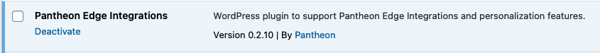 WP Plugin Active
