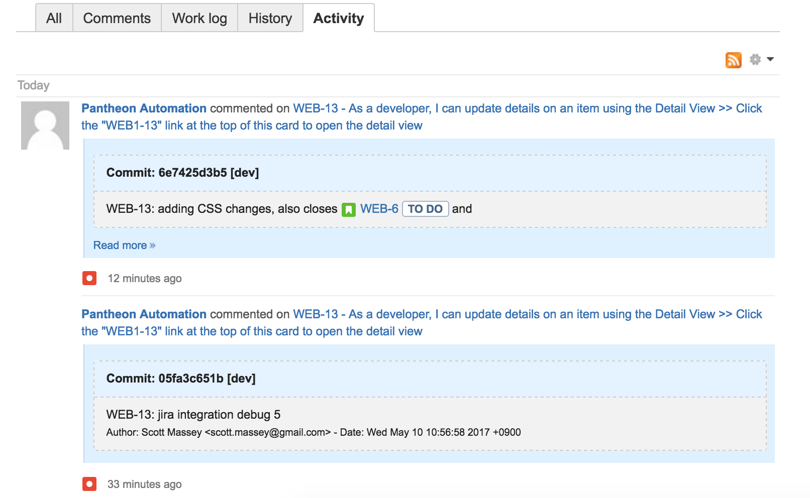 Jira issue