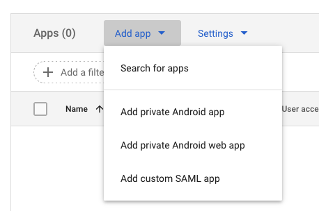 Google Console Custom SAML App